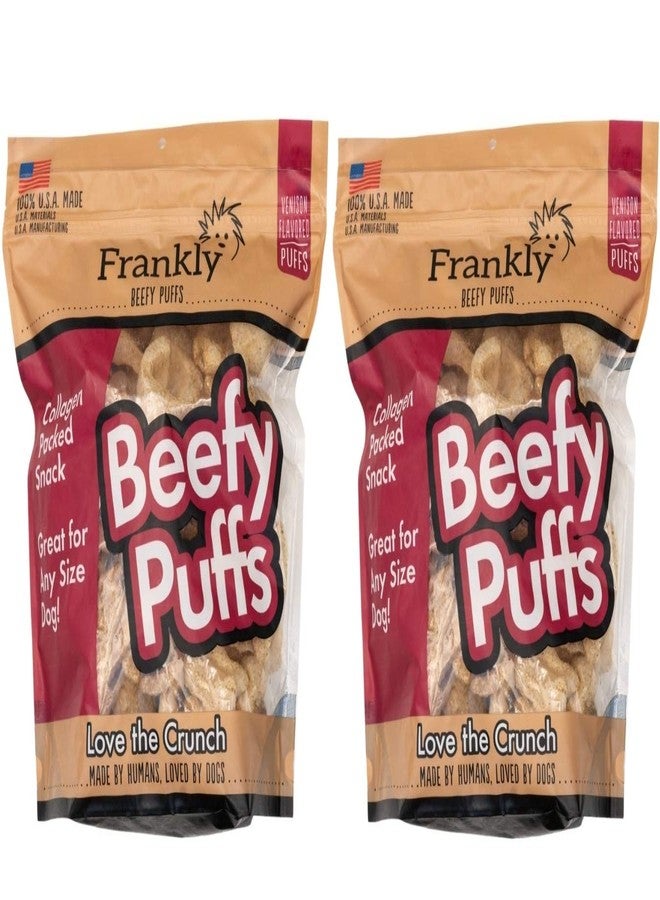Frankly 2 Pack of Venison Beefy Puffs Dog Treats, 5 Ounces Each, Made in The USA - Image 1